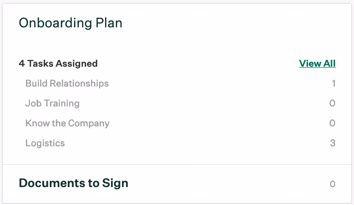 Some ATS systems provide a native employee onboarding feature while others require third party vendor integrations
