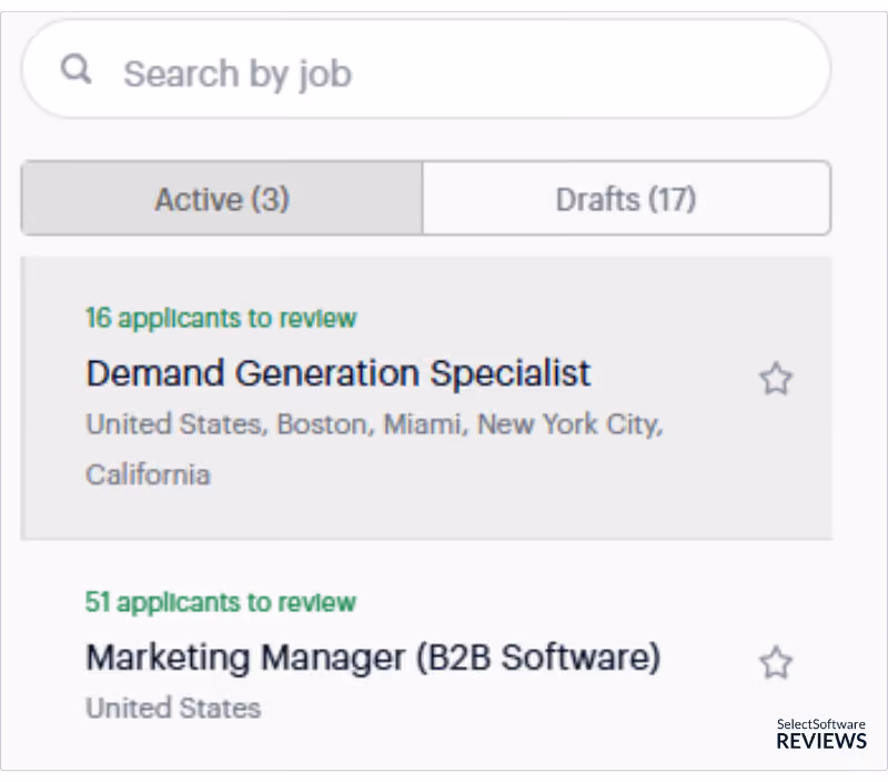Applicant tracking systems often let users filter requisitions by status