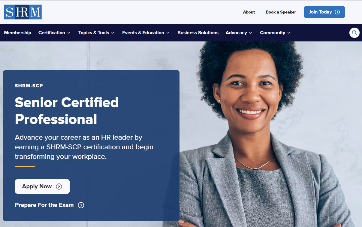 SHRM Senior Certified Professional