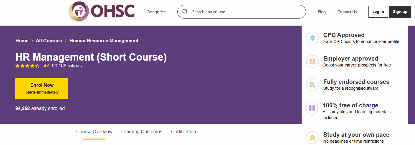 HR Management Short Course