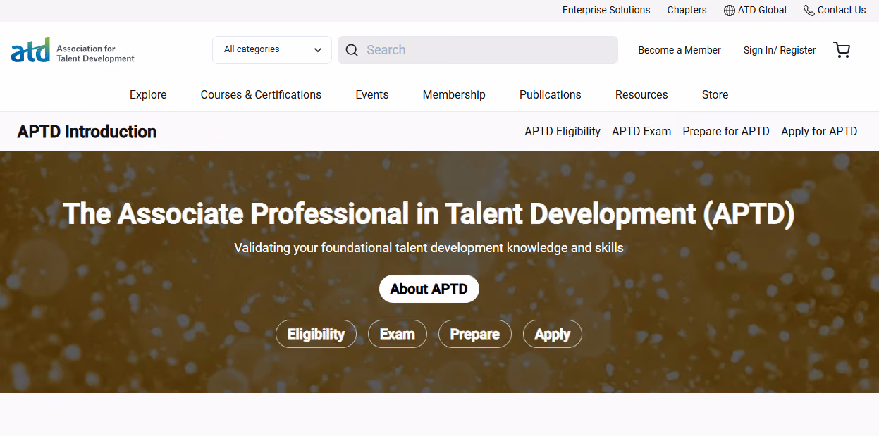 Associate Professional in Talent Development Credential