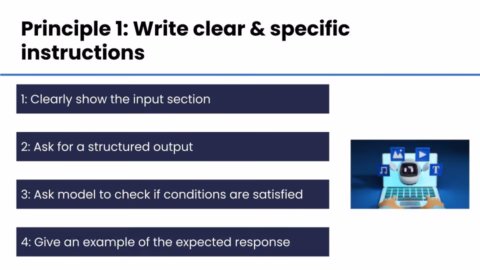 Graph presenting instructions on using AI in recruitment