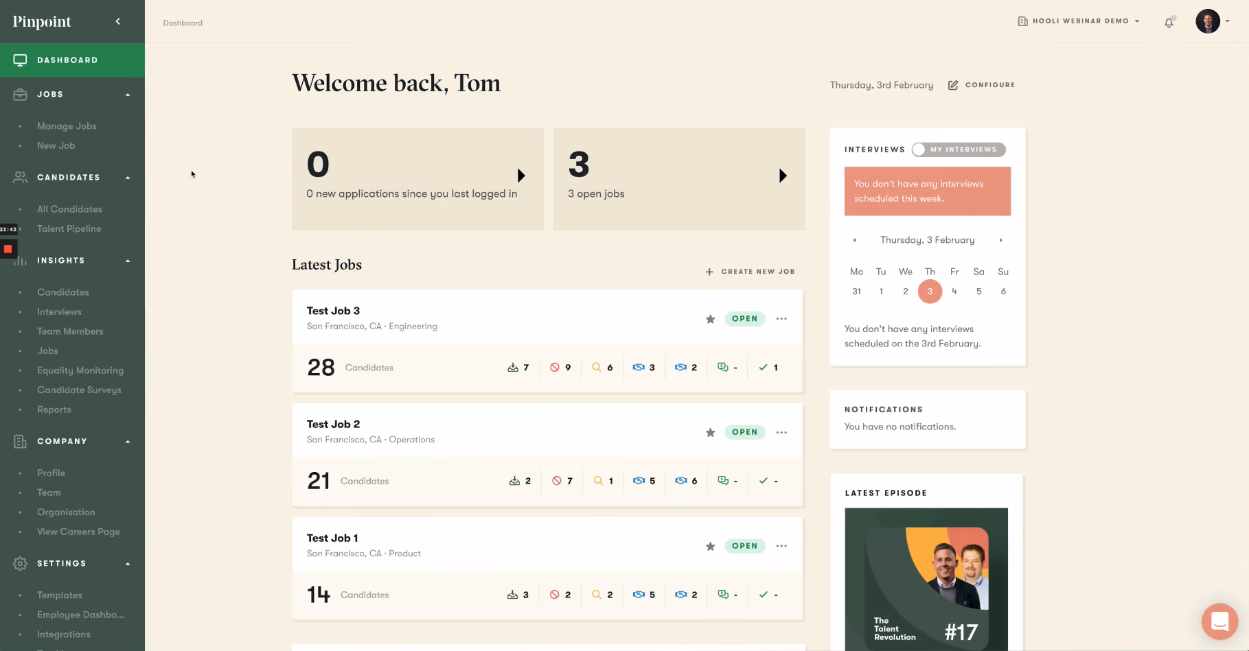 Pinpoint ATS platform for small businesses