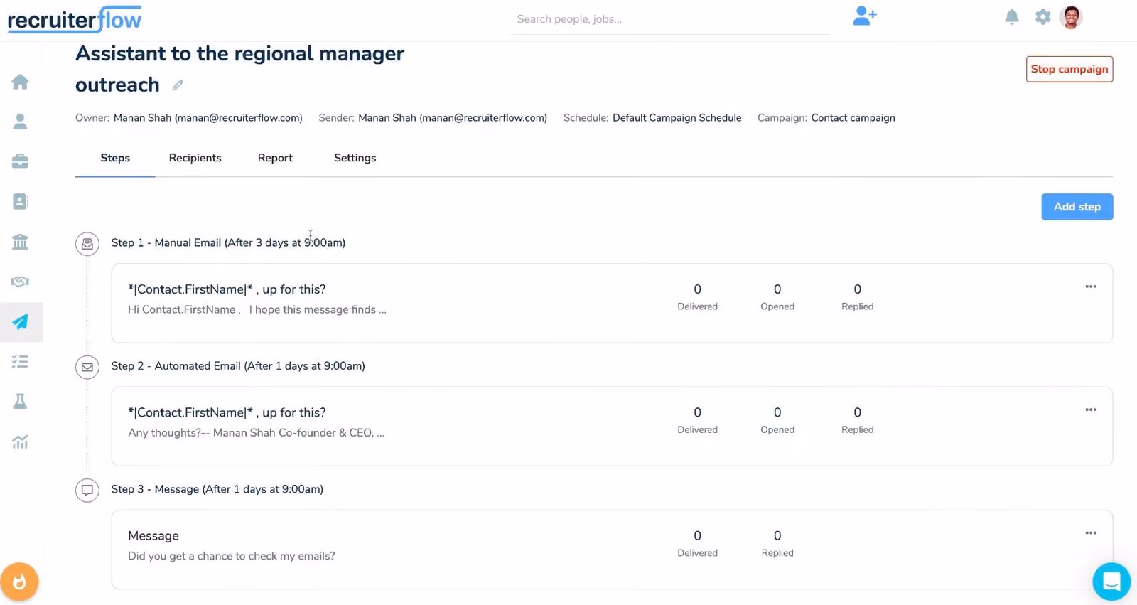 AI recruitment CRM Recruiterflow lets you automate talent outreach