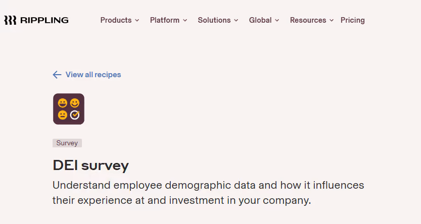 Rippling includes DEI survey in its HRIS