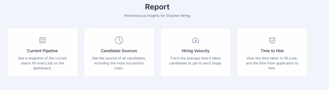 Recooty reporting feature
