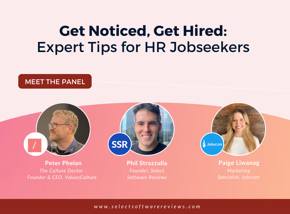 Event banner for Expert Tips for HR Jobseekers