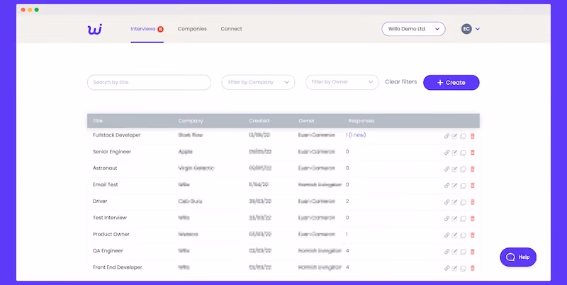 Willo bulk invitation platform