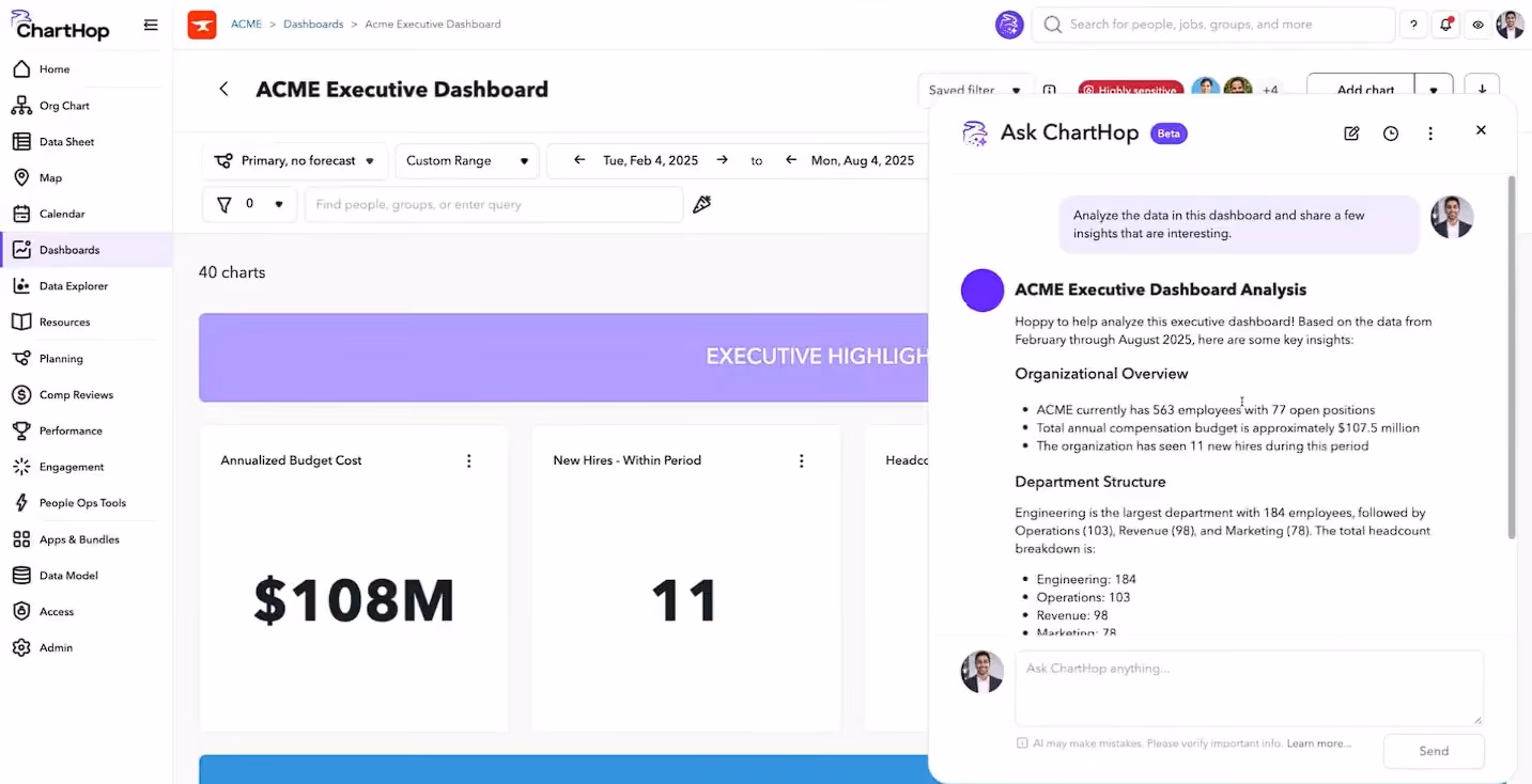 ChartHop people analytics software