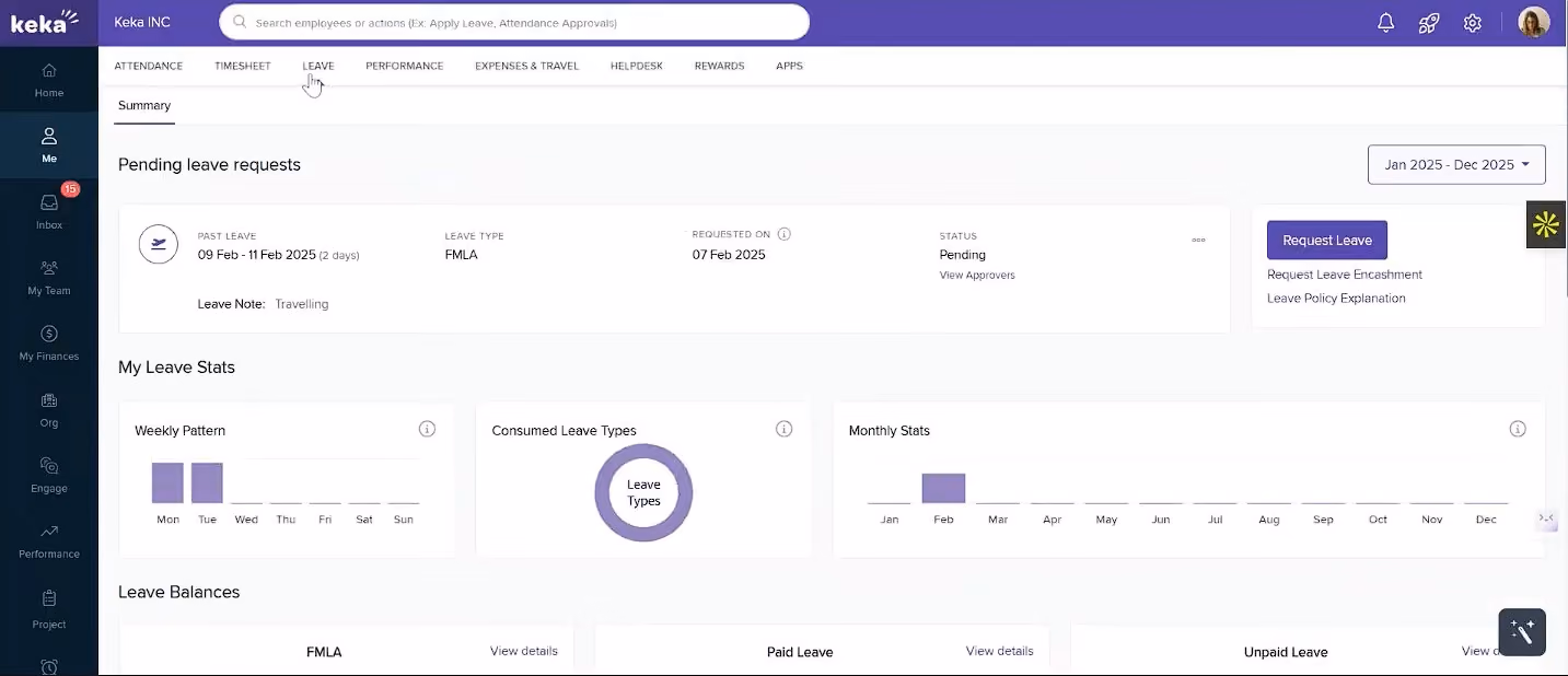 Keka HR and Payroll software