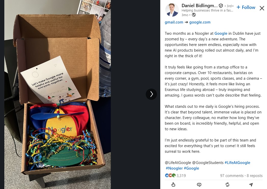 Google’s onboarding