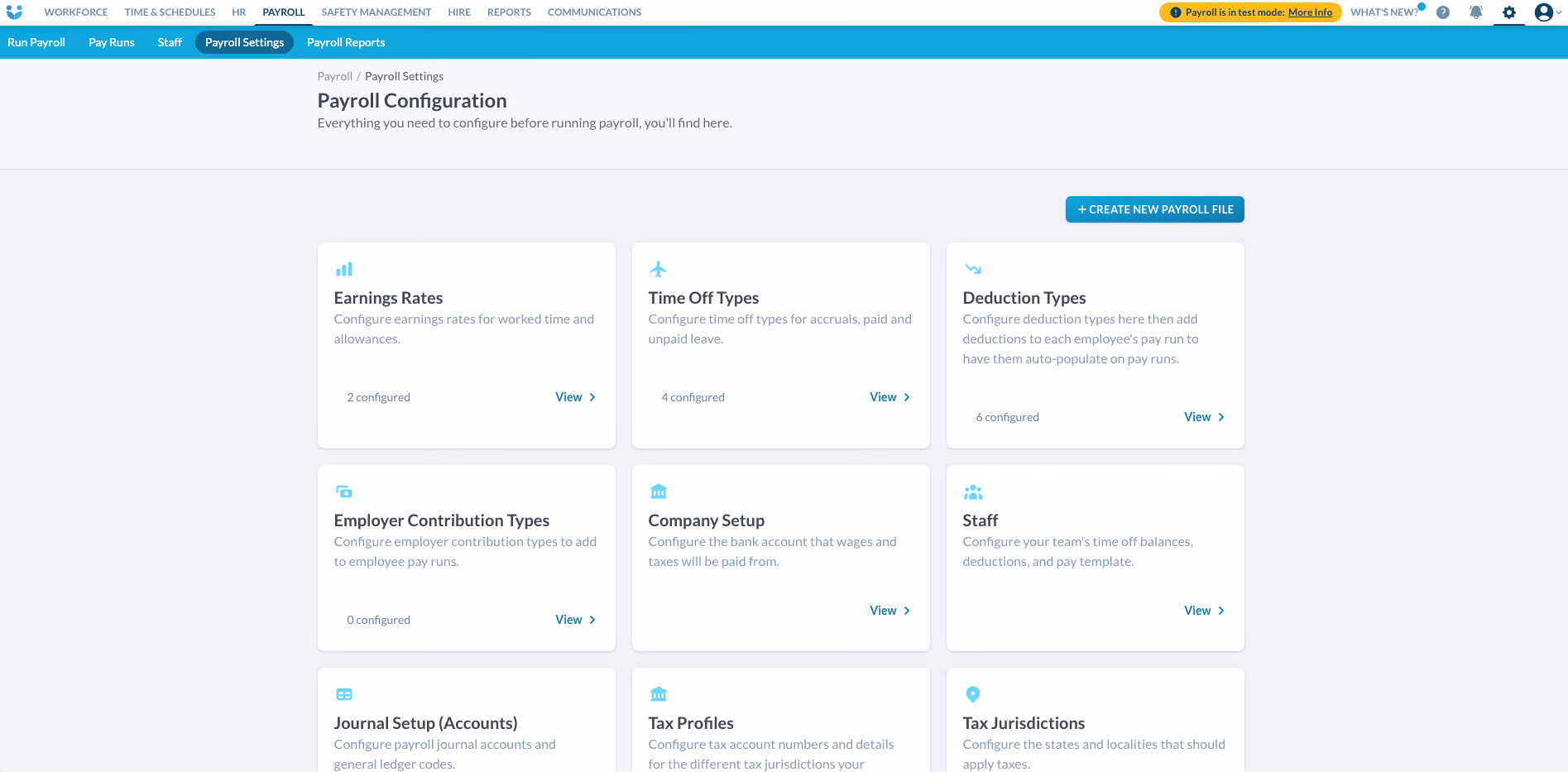 Workforce payroll platform