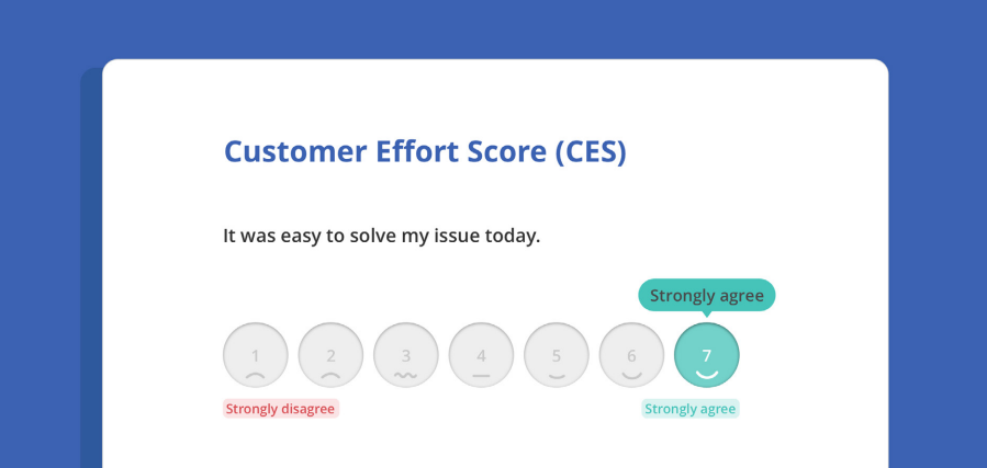 Customer Effort Score (CES) survey