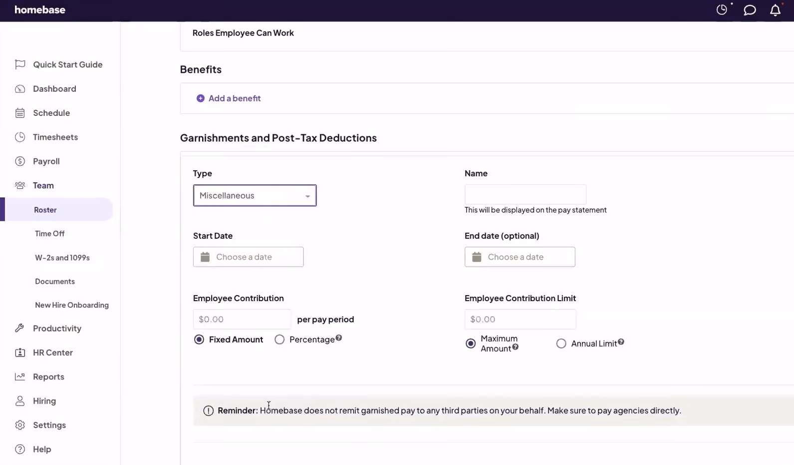 small business payroll software Homebase