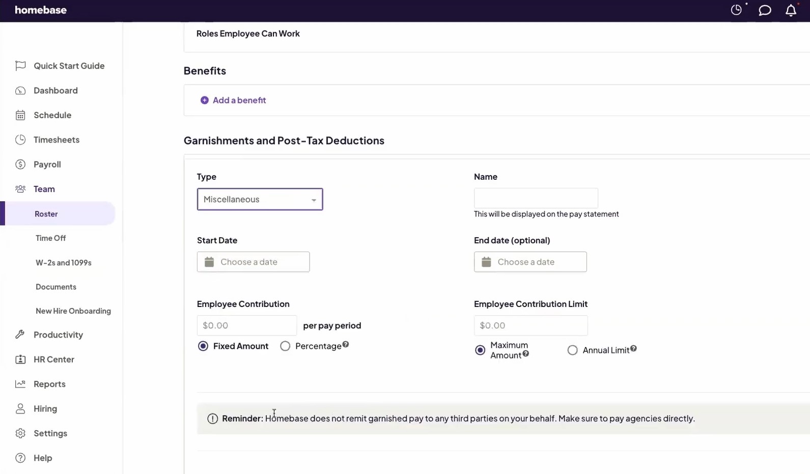small business payroll software Homebase