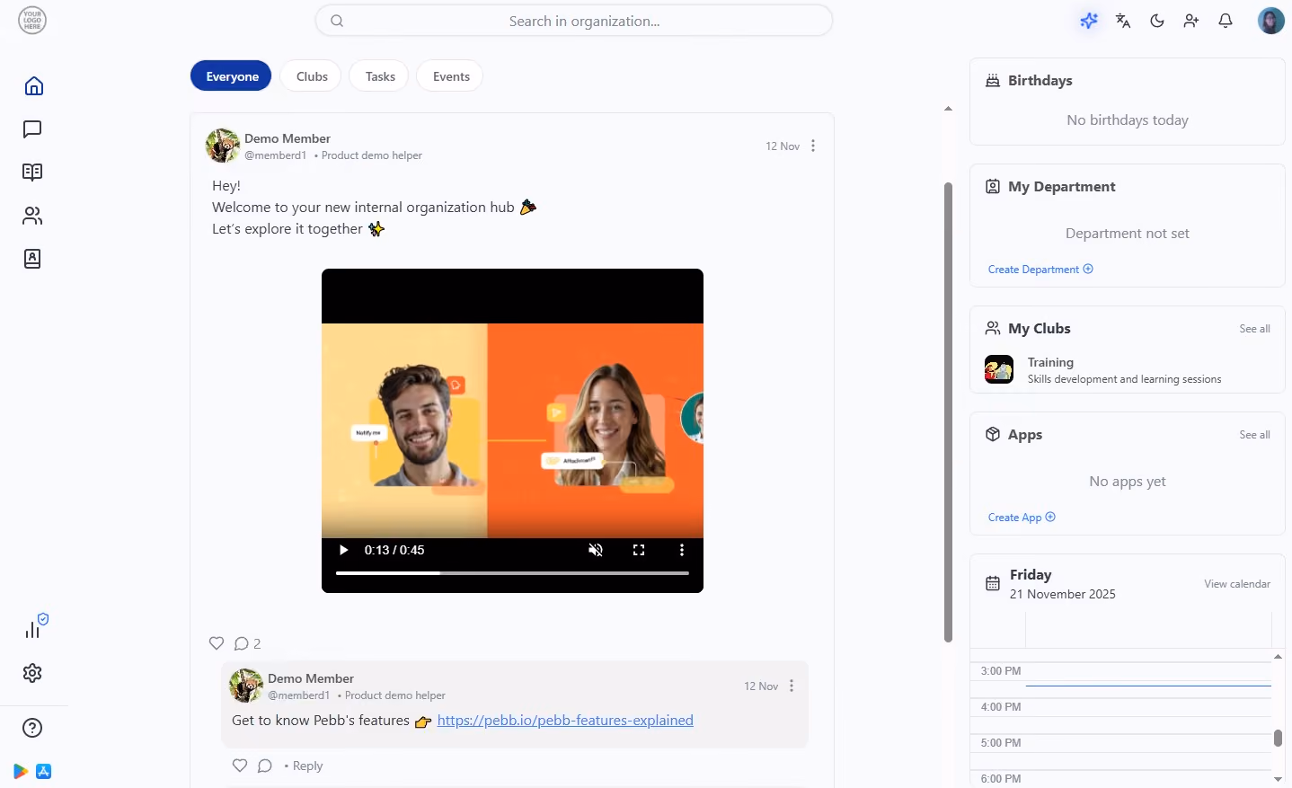 Pebb employee engagement platform
