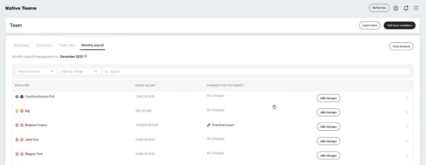 Inside Native Teams global payroll platform
