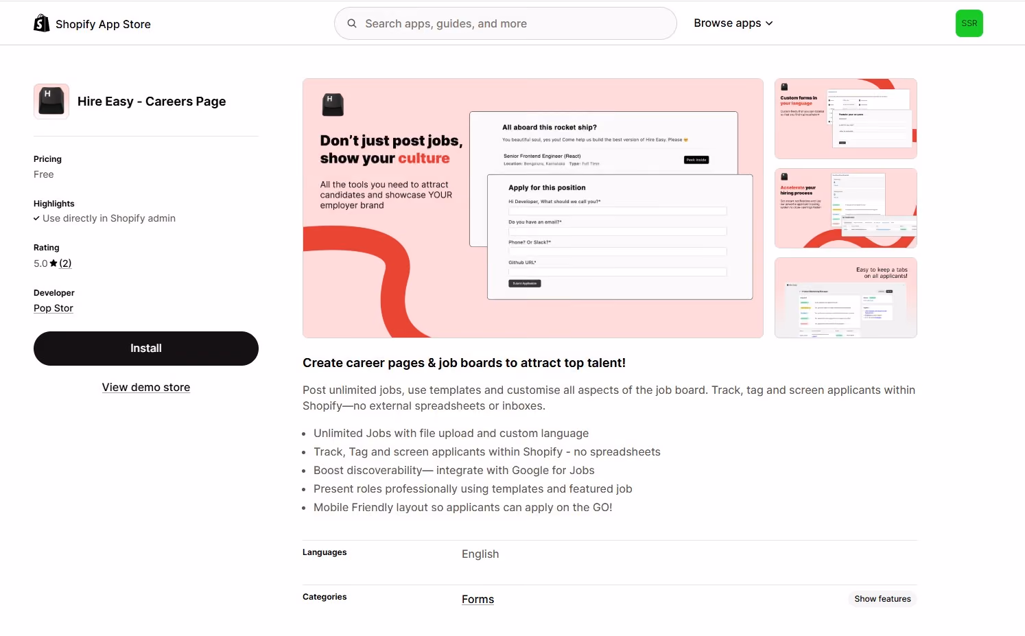 Shopify for Productized Recruitment Services