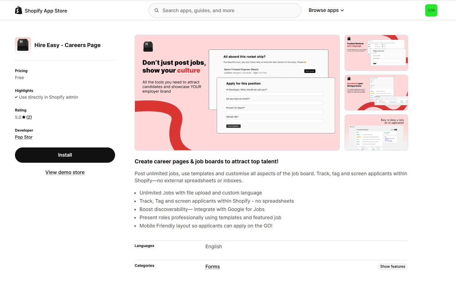 Shopify for Productized Recruitment Services