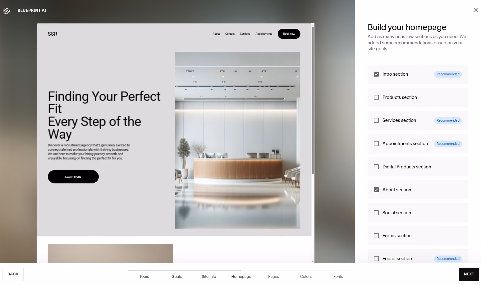 Squarespace for Brand Led Recruitment Websites