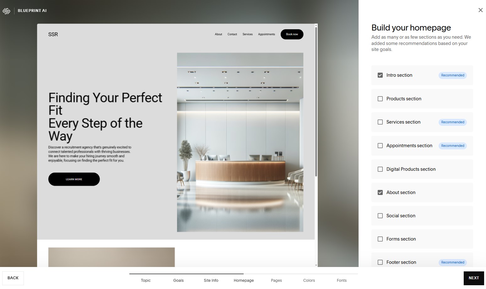 Squarespace for Brand Led Recruitment Websites