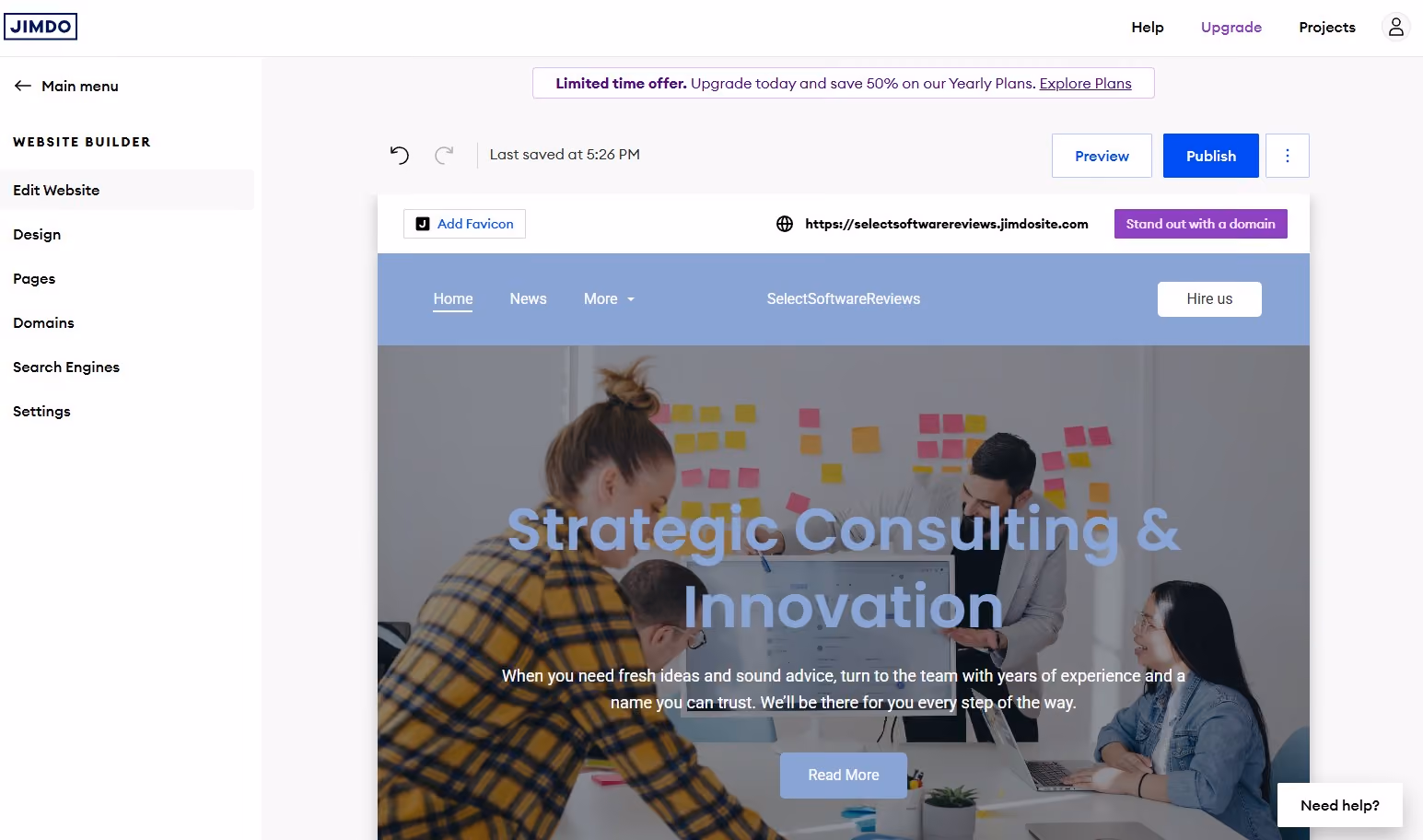 Jimdo for Fast AI Guided Recruiting Websites