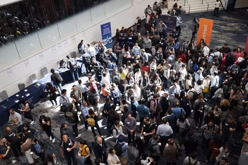 HR professionals at a networking event