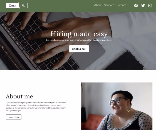 Durable Recruiting Website Template