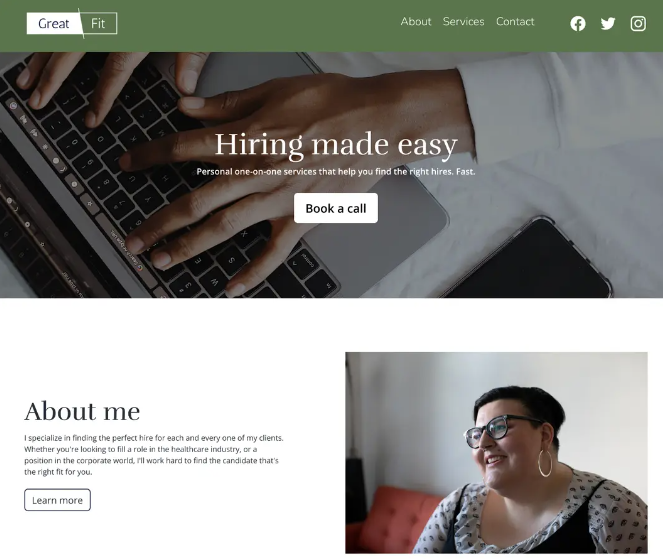 Durable Recruiting Website Template