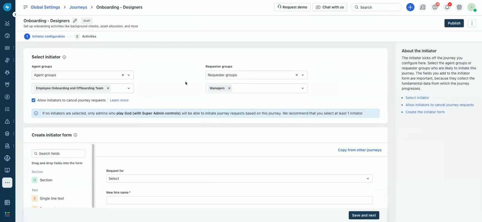 Freshservice free employee onboarding software dashboard