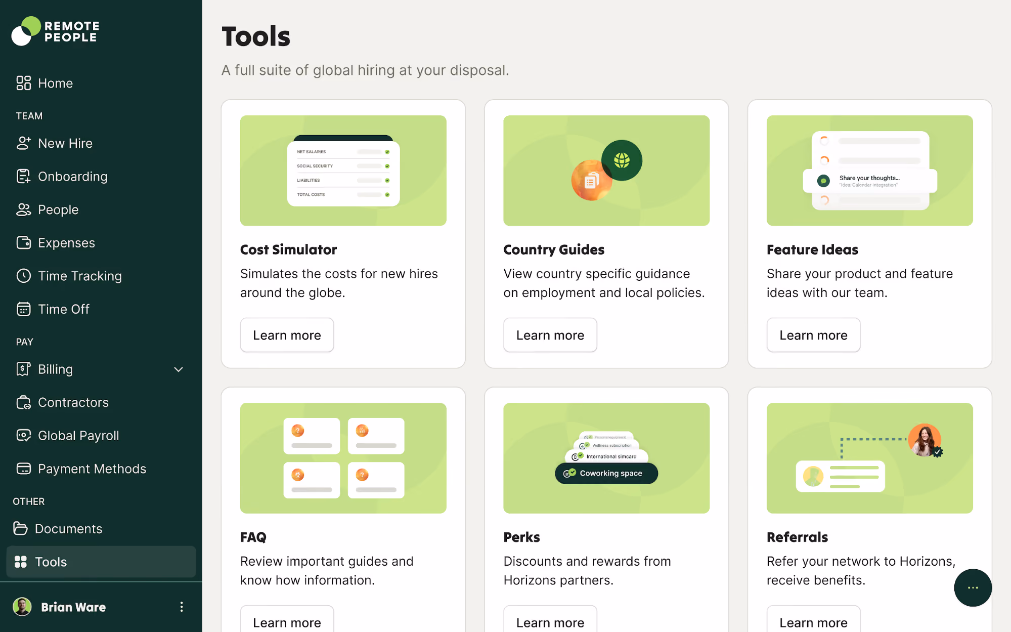 Remote People EOR platform offers multiple free HR and payroll tools for hiring in UK