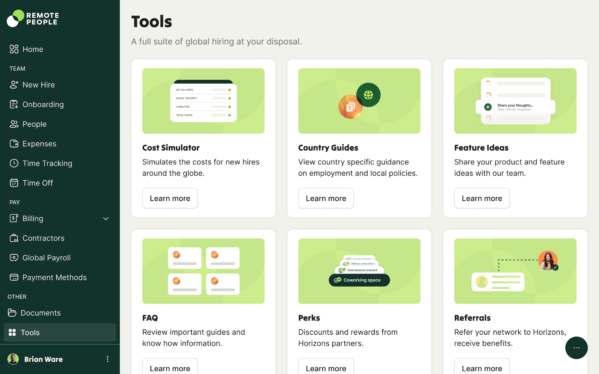 Remote People EOR platform offers multiple free HR and payroll tools for hiring in UK