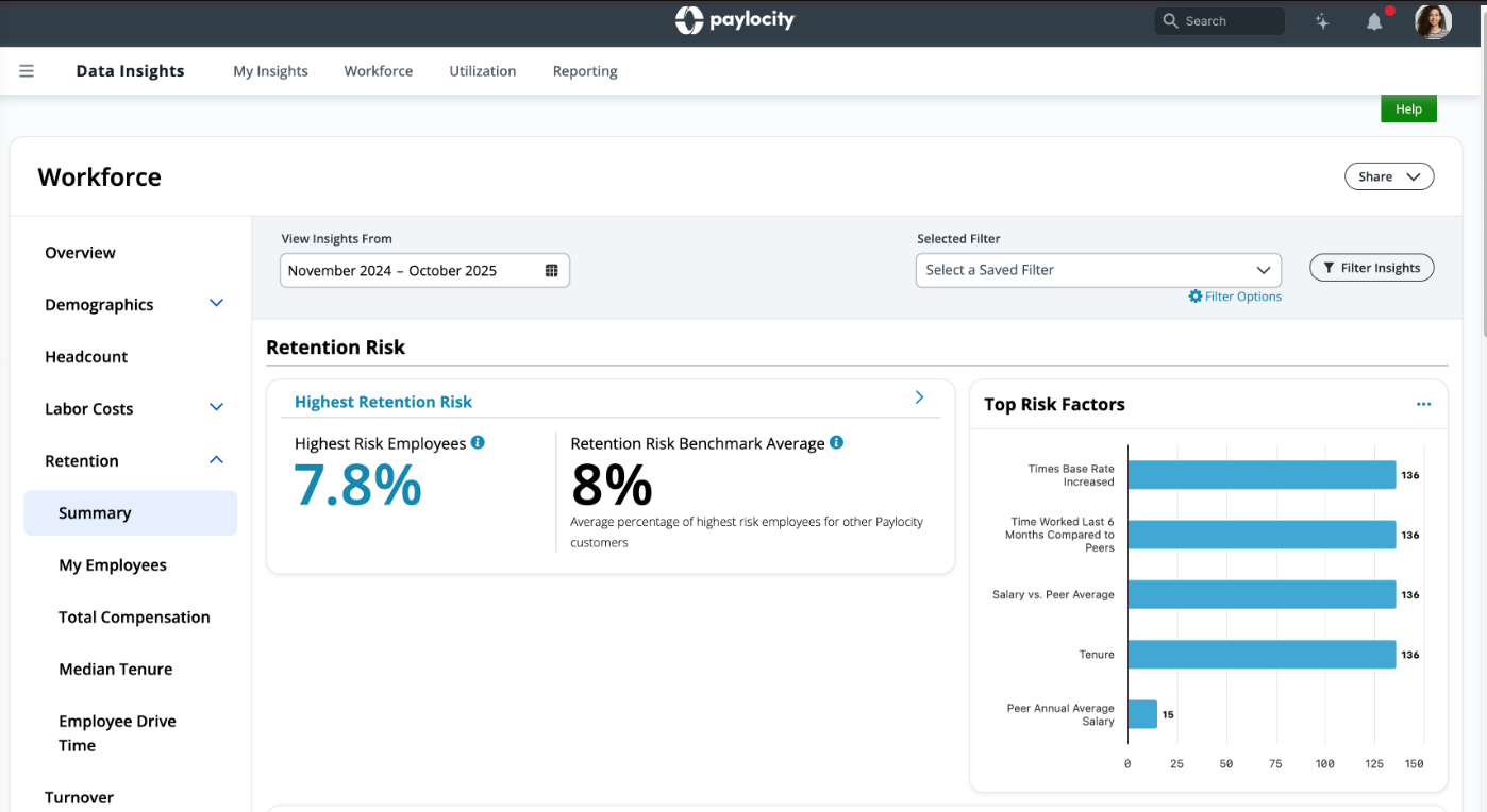 Paylocity workforce planning software