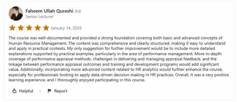 User review of HRCI Professional in Human Resources (PHR) Cert Prep
