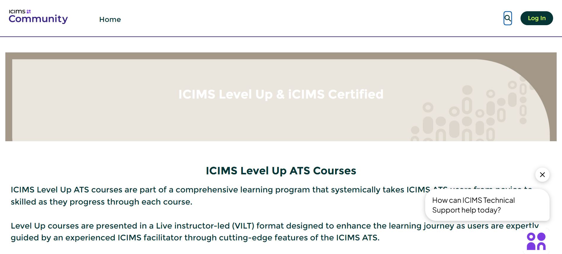 iCIMS Level Up ATS Courses for structured recruiter training from beginner to advanced