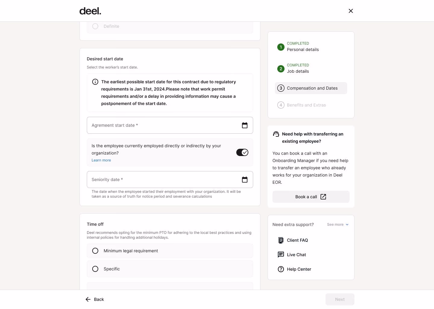 Deel PEO platform