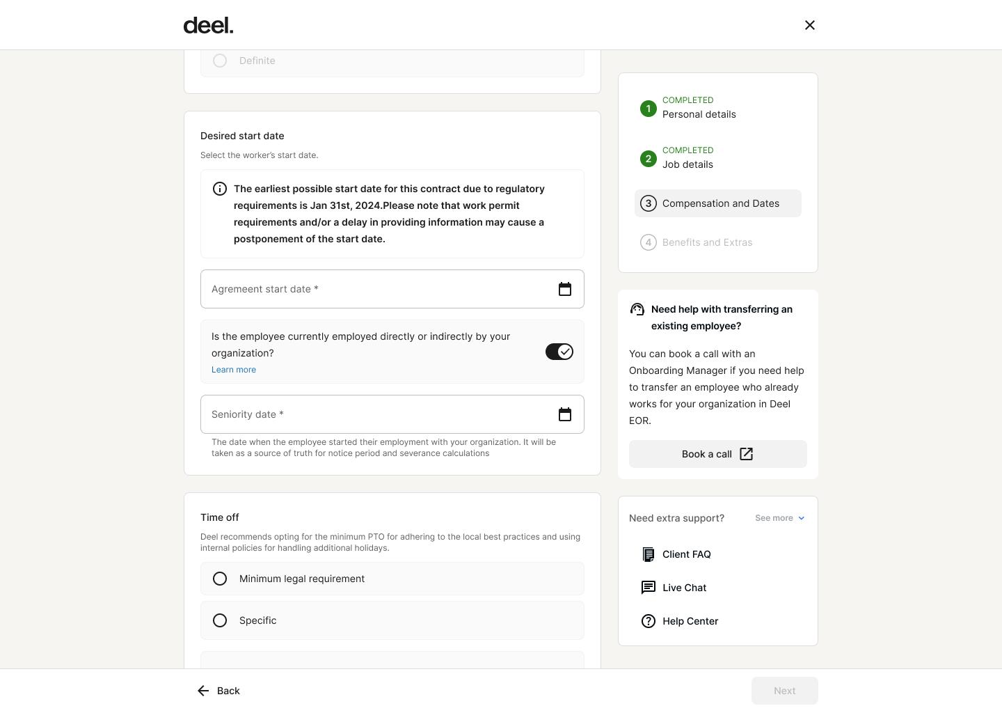 Deel PEO platform
