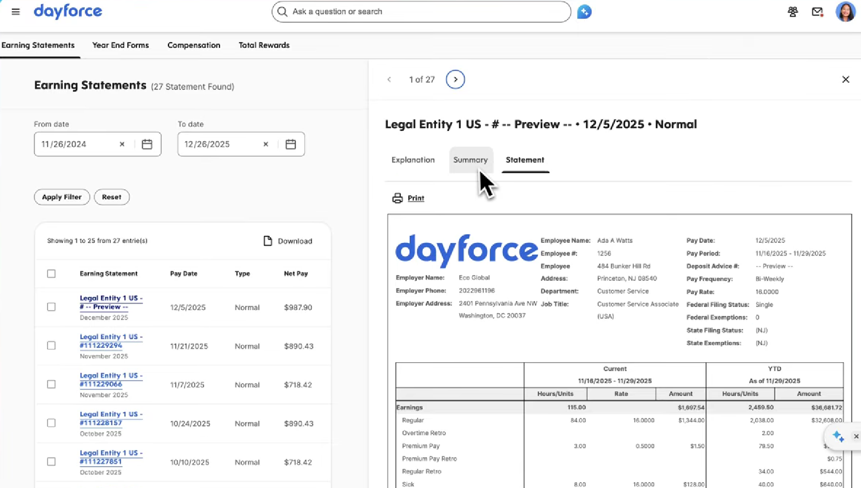 Dayforce global payroll platform