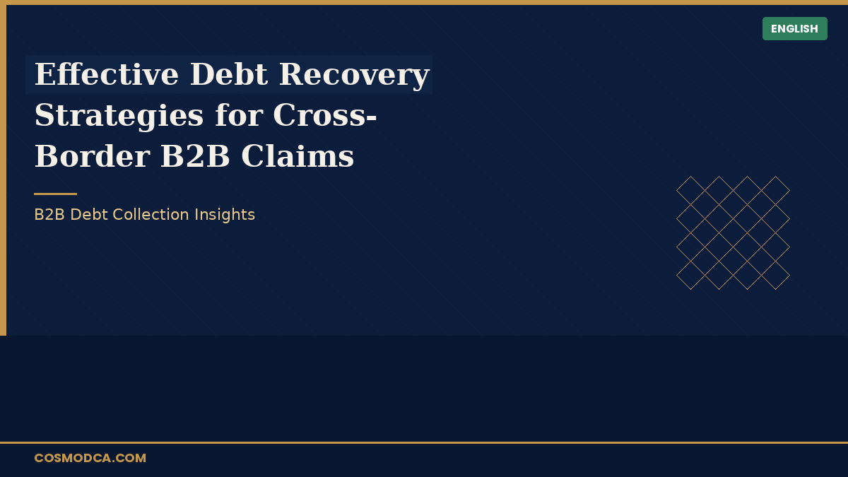 Effective Debt Recovery Strategies for Cross-Border B2B Claims