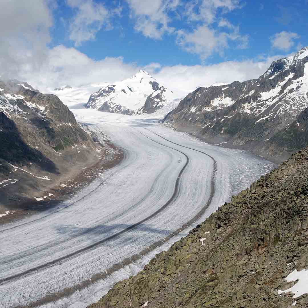The Aletsch Glacier - Glacier Landforms