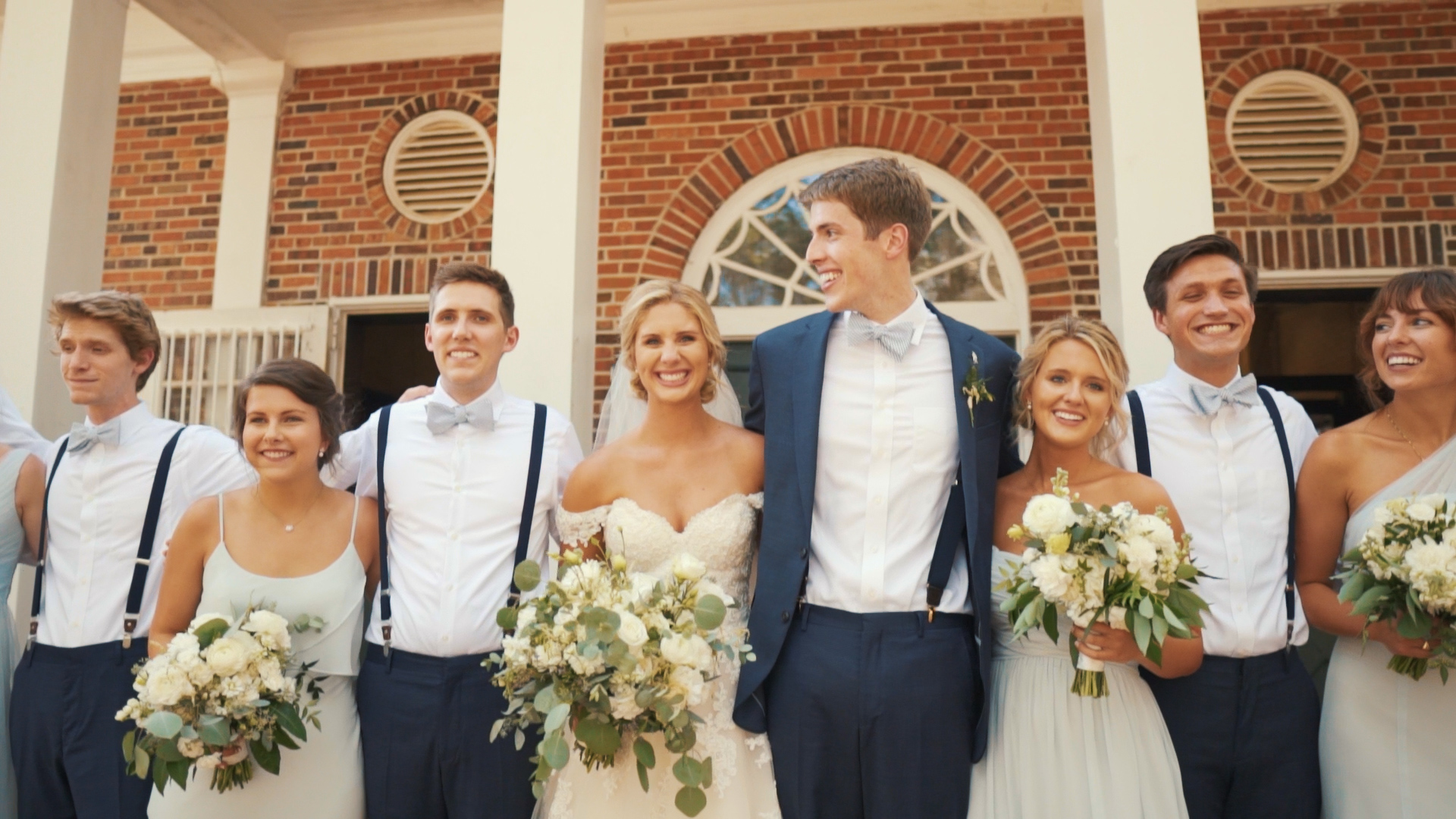 Bride and groom can't stop smiling after tropical wedding ceremony!