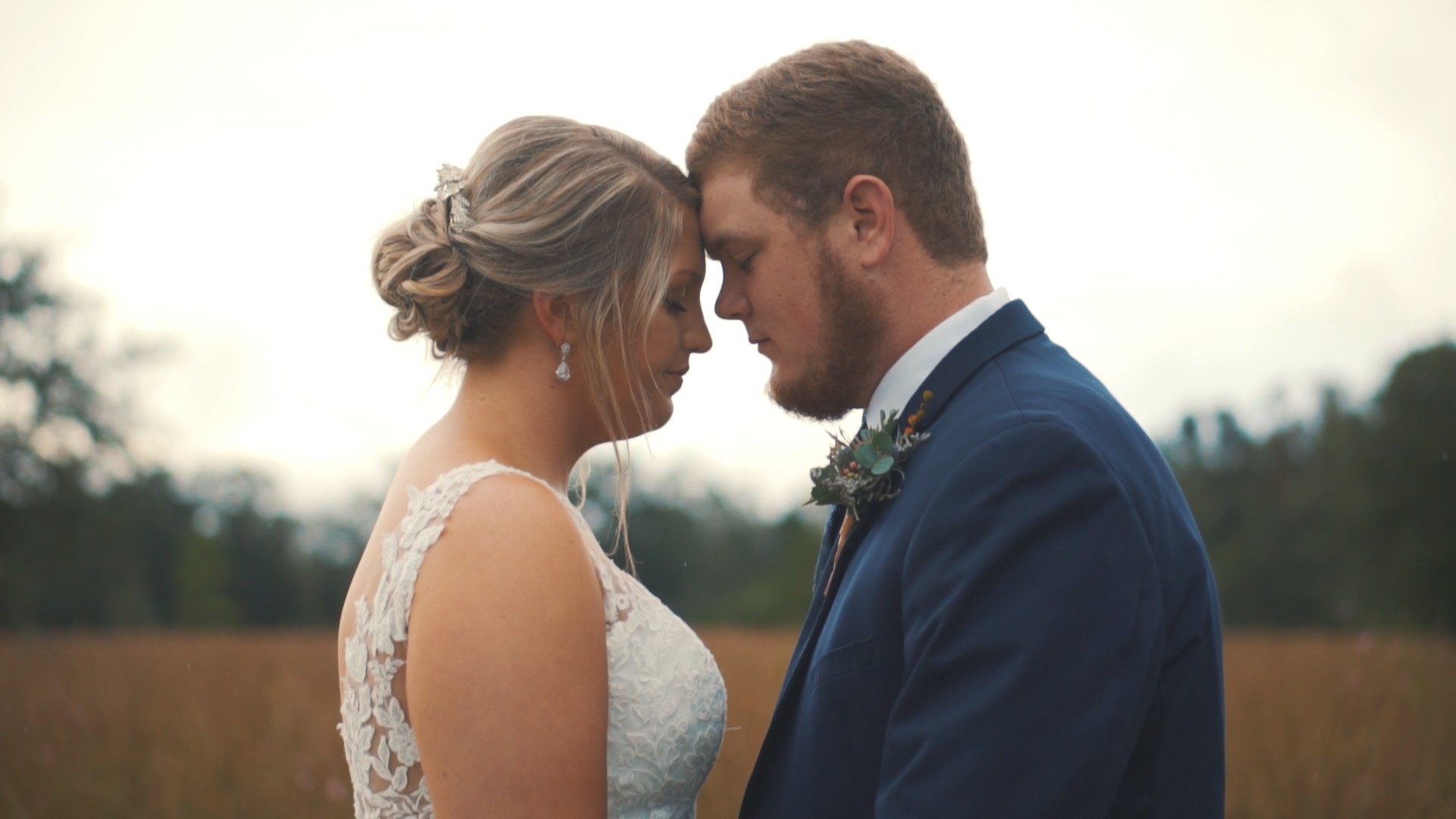 Bride and groom can't stop smiling after tropical wedding ceremony!