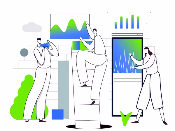 Illustration of making a good impression 