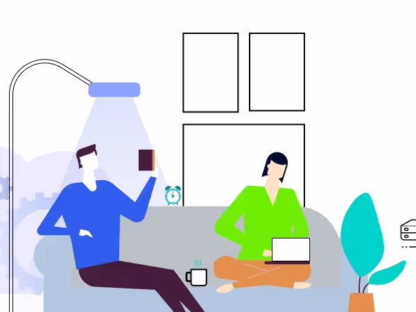 Illustration of Increasing your team's productivity amid the coronavirus outbreak with an effective remote work policy
