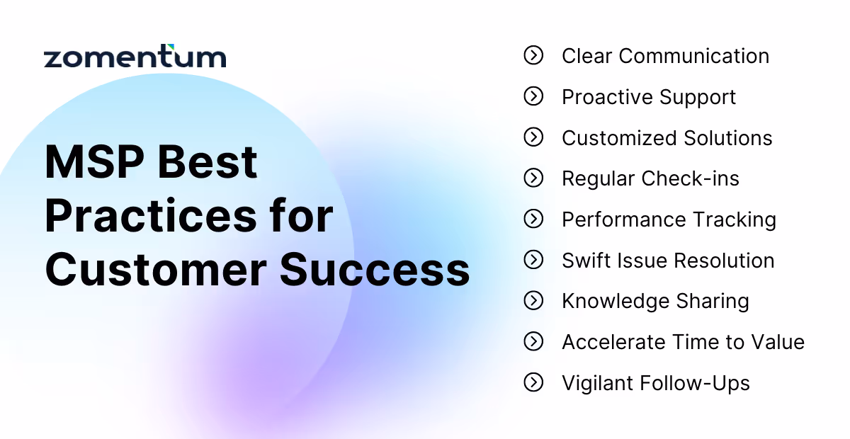 MSP best practices for customer success