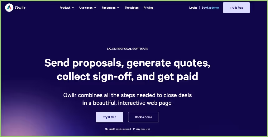 Explore web-based proposal creation with Qwilr
