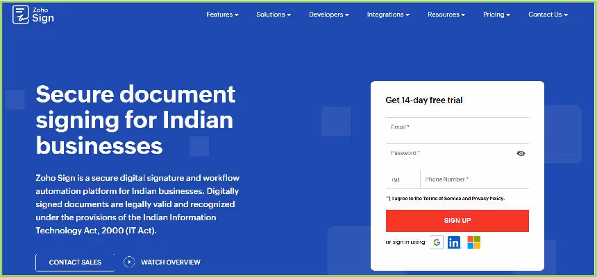 Approve, deny, or decline documents with Zoho Sign
