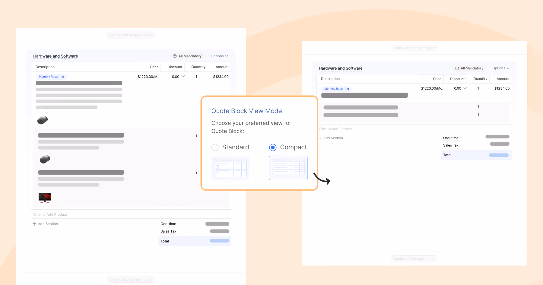 Density Control for Quote Blocks