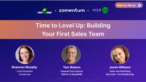 Time to Level Up: Building Your First Sales Team