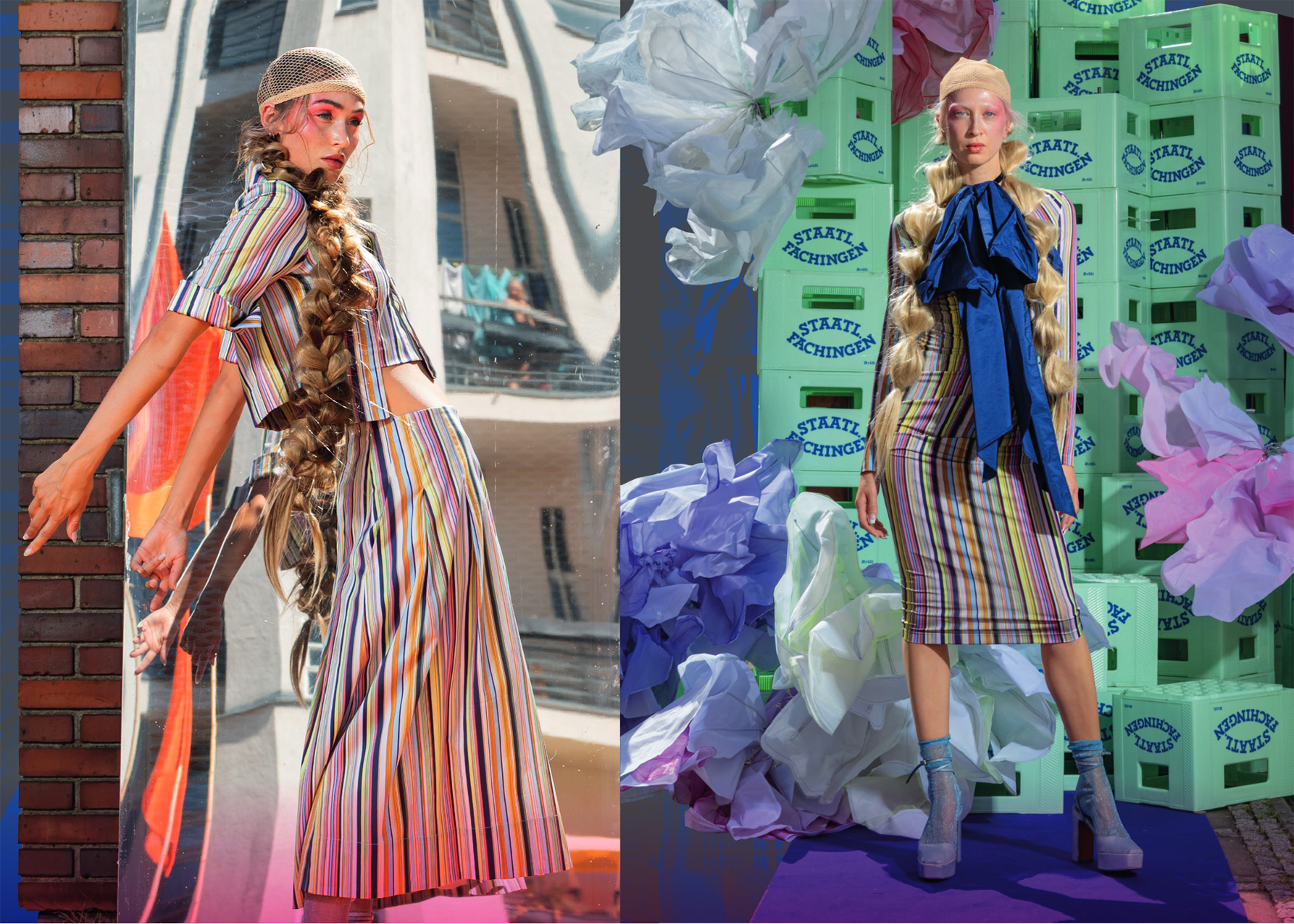 Katalog der Anja Gockel Sommerkollektion 2026 "Von welchen Farben träumt dein Glück" in ihrer Eventlocation Paris44 in Berlin